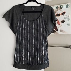 Deb Sequined blouse Size M Juniors